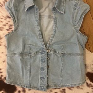 American Eagle Outfitters Light Blue Button Down Shirt